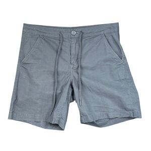 A2 Eddie‎ Bauer Womens Gray Cotton Blend Drawstring Casual Shorts Size 6